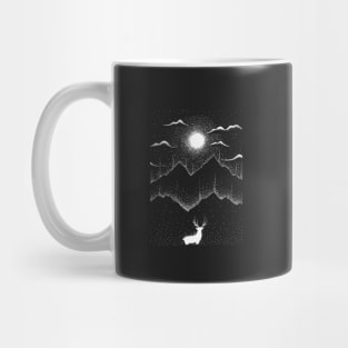 Deer in the moonlight Mug